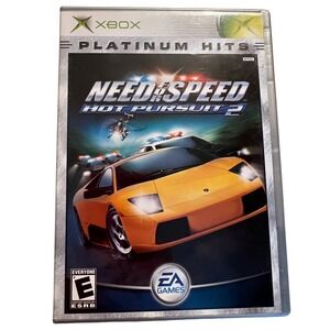 Need for Speed Hot Pursuit 2 Original Xbox Platinum Hits Racing Game Complete
